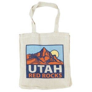 Utah Red Rocks Burlap Bag